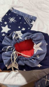 เนื้อหาปลอกหมอนขิด หมอนขิดอีสาน รูปแบบรูดเชือกผ้าพิมพ์ลายสี ไม่ตก