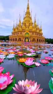 จี้องค์พระหลวงปู่ทวดย่ำน้ำทะเลจืดประดับเพชรสวิสเลี่ยมกรอบหุ้มทองคำแท้หนาพิเศษ