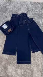 กางเกงยีนส์ขากระบอกผ้าใหม่สวยมาก ผ้าไม่ยืด ความยาว36นิ้ว Punny Jeans