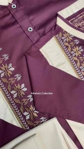 Agnina koko Couple lengan panjang ayah dan anak laki laki 1-15 tahun bahan katun toyobo fodu