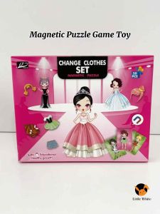 Little White Magnetic Puzzle Game Set Children Toy Dressing Character Animal Marine Traffic 儿童磁性变装动物玩具