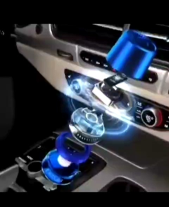 pajangan parfum mobil kipas led colok usb