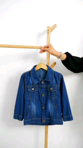 Jaket Jeans Jins Denim Anak Laki Perempuan Cewek Cowok Usia 2 3 4 5 6 Tahun