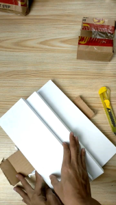 Rak Ambalan Dinding & Rak Gantung Minimalis Extra Lega: Lebar 15cm x Tebal 2cm, Pemasangan Mudah Tanpa Bor