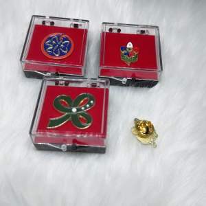 Premium Pin + Case | Membership Pin | World Pin | BSP Pin | Investiture Pin | Butterfly back Clip | from ScoutZone