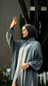 SETELAN CELANA JUMBO MIRABEL SET LD 135 3XL XXXL BAHAN RAYON BY ENTER SETELAN PAKAIAN JUMBO ONESET JUMBO Muslim Wanita Baju Motif Tunik Panjang