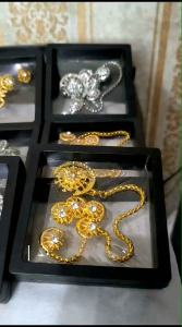 SET BUTANG BAJU MELAYU KANCING KHAS BULAN BINTANG FREE BOX