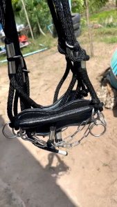 ขลุมวัว เม่าวัว หนังเเท้โซ่สเเตนเลส304