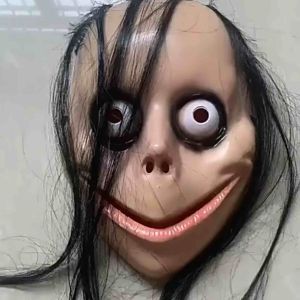 Scary Momo Mask. Halloween Cosplay Anime Mask