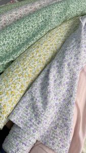[HCM] Vải cotton xốp cao cấp . Chất vải nhẹ co giãn . Được nhập khẩu từ Hàn. Thích hợp may áo  đầm thời trang. Khổ 1m5