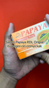 Sabun Papaya RDL Original  Membersihkan Mencerahkan Perawatan Soap Berminyak Kusam