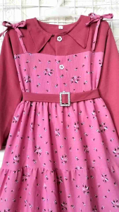 GAMIS ANAK PEREMPUAN KEKINIAN/ TALITA DRESS 2-12 THN BAHAN CRINKLE RATU