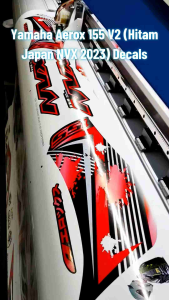 YAMAHA AEROX 155 V2 (HITAM JAPAN NVX 2023) DECALS (WATERPROOF LAMINATED FADE PROOF)