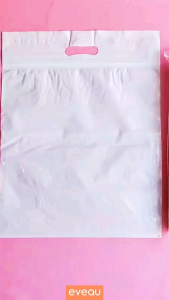 Plastik Klip Pond Ziplock Putih 35x38+7 cm Tebal 05 50 Lembar Kantong Belanja Cetik Ctik Shopping Bag Plastic