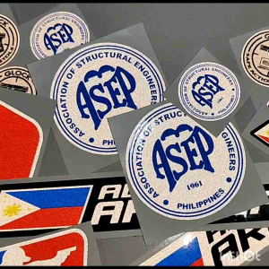 Ph flag with bike name 3M reflective printed laminated customized nametag sticker for cars motorcyle gadgets laptop etc