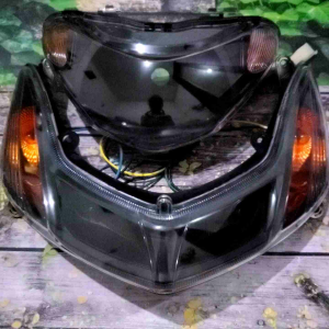TERMURAH PAKET MIO SMILE COSTUM HITAM OREN REFEKTOR LAMPU DEPAN MIO SMILE PLUS LAMPU SEN MIO SMILE