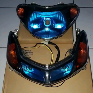 TERMURAH PAKET MIO SMILE COSTUM BIRU REFEKTOR HANDLAMP LAMPU DEPAN MIO SMILE PLUS LAMPU SEN MIO SMILE COSTUM BERKUALITAS