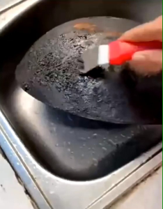 OHHDEER Stainless Steel Fume Shovel Fume Machine Shovel Decontamination Shovel Pot Bottom Cleaning Tool Kitchen Brush