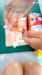 STIKER NAMA BUKU PENSIL ANAK