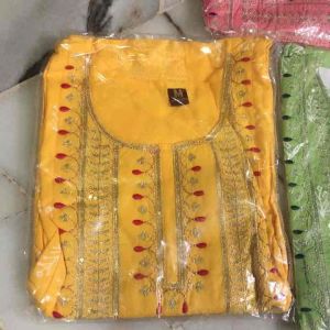 Anarkili cotton kurti with embroidery work