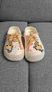 Sandal Sepatu Karet Tali Wanita Labubu Baim Selop Jibbitz 3D Labubu Anti Slip