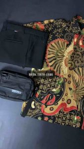 Kemeja Batik Pria Lengan HARYOPANDUM Slimfit Panjang Katun Prima Premium Lapis Furing
