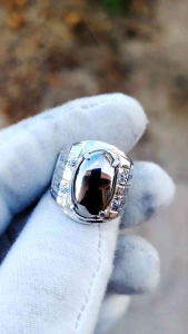 Besi towo gred padu silver handmade ring