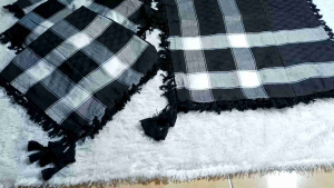 Grosir Surban - isi ( 10pcs ) Sorban Palestine Kuncir Motif Hitam Salur