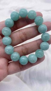 Green Angelite Stone Authentic Lucky Charm Bracelet