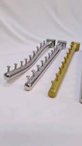 Gantungan Baju Suling Pipa Kotak 9 Titik Tekuk Hanger Kualitas (L) / Hanger Suling Pipa Kotak 9 Titik Tekuk Gantungan Baju Display Toko
