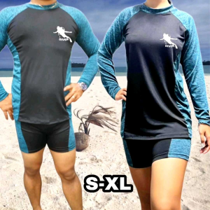 Rashguard Diver Terno Short Nylon Spandex Fit S-XL High Quality Product