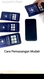 KERAMIK BLUE CLEAR Zenfone Max Pro M1 Max Pro M2 Zenfone 6 Antigores Anti gores Ceramic Glossy / Crystal Anti Radiasi Full Layar Screen Lem Glue