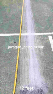 JALA LEMPAR 33 METER BAHAN SENAR UNTUK IKAN DAN UDANG SENAR 028 LUBANG JARI KELINGKING