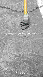 JALA LEMPAR 2 METER BAHAN SENAR UNTUK IKAN DAN UDANG SENAR 028 LUBANG JARI KELINGKING
