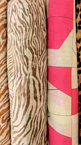 ผ้าหลา ผ้าลินินแท้ 100% เนื้อโปแลนด์ พิมพ์ลายดิจิตอล หน้ากว้าง 58 นิ้ว (ตัดเป็นหลา)