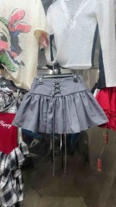 Chân Váy Xoè Phối Dây Đan Trước Năng Động (ảnh & vid thật ở cuối)