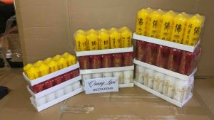 Đèn Cầy Pháo đèn cầy gió không tắt hộp 10 cây