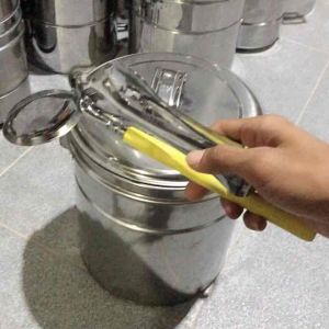 DANDANG BAKSO STAINLESS VIRAL 22cm LENGKAP CENTONG CAPIT