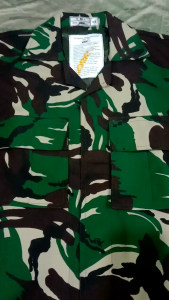 seragam pdl tni velbet furing