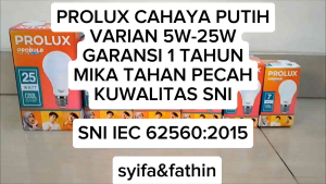 BOHLAM LED / LAMPU LED CAHAYA EXTRA BUBLE WRAP PROLUX