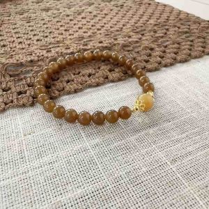 Sugar Hetian Jade Bracelet 糖玉和田玉手串