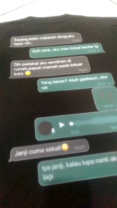 Kaos Chat Ayang Otewe Meledak catton combet24s tebal