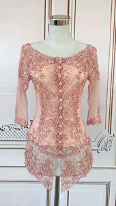 atasan kebaya pesta merah