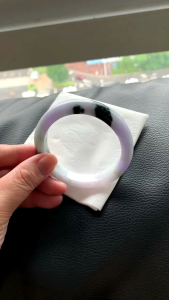 Jadeite jade bangle lavender 53.8mm singapore can view and try