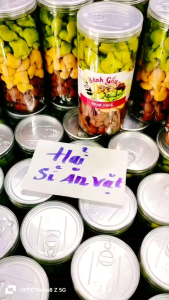 Bánh gấu nhân kem mix 3 vị lon pet 400g sang trọng hợp vệ sinh món quà ăn vặt tuyệt vời