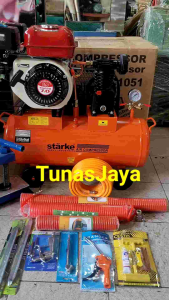 Kompresor Angin 1/4HP Tangki 40Liter +Mesin TIGER 7.0HP Siap Pakai