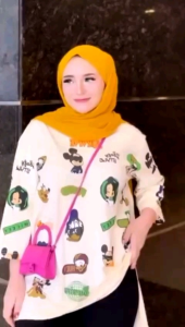 Atasan Wanita Oversize Ld120 / Baju Wanita Hijab Jumbo Ld 120