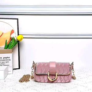 Tas Selempang Kulit Wanita, Tas HP Bahu Cewek, Slingbag Mini Rantai JS 475