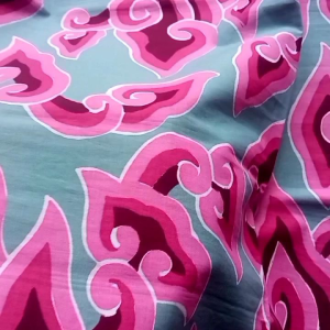 batik.cirebon | Katun PREMIUM | Kain Mega Mendung Tosca Bayangan Merah