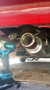 Knalpot Mobil racing Bass Basah Gronel Original Turkid full stainless panjang